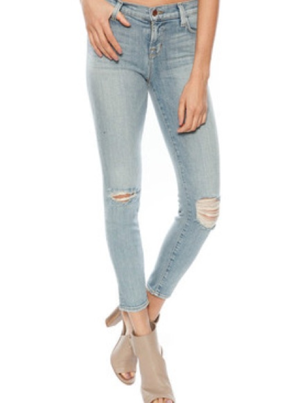 J Brand “the Dropout” Distressed Skinny Jeans Size 27